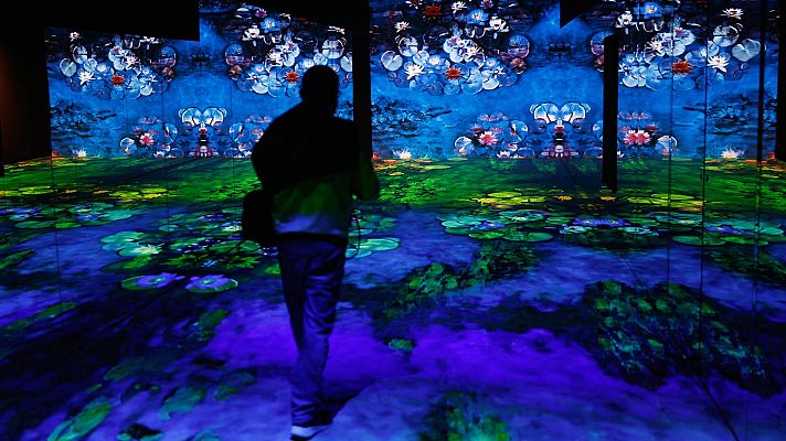 Telediario 1 - La niebla, la luz y los nenúfares de Monet se instalan en Madrid en una gran retrospectiva