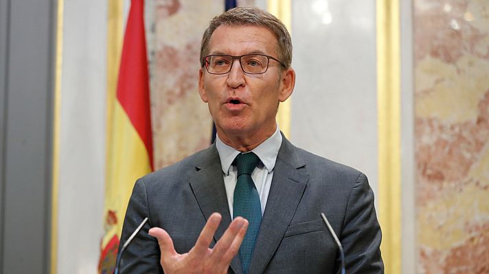 Informativo 24h - Feijóo acusa a Sánchez de hablar "abiertamente" de una "amnistía a favor de los que delinquieron contra la Democracia"