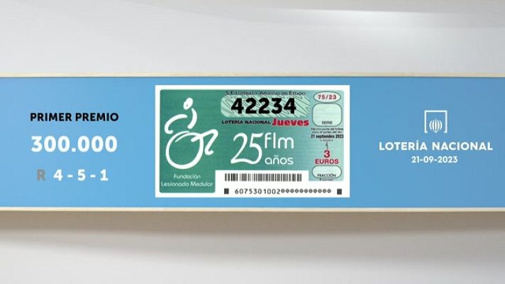 SELAE - Sorteo de la Lotería Nacional del 21/09/2023