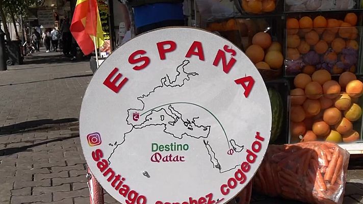 Telediario 2 - Santiago Sánchez, detenido en Irán camino al mundial de Catar, lleva casi un año en prisión