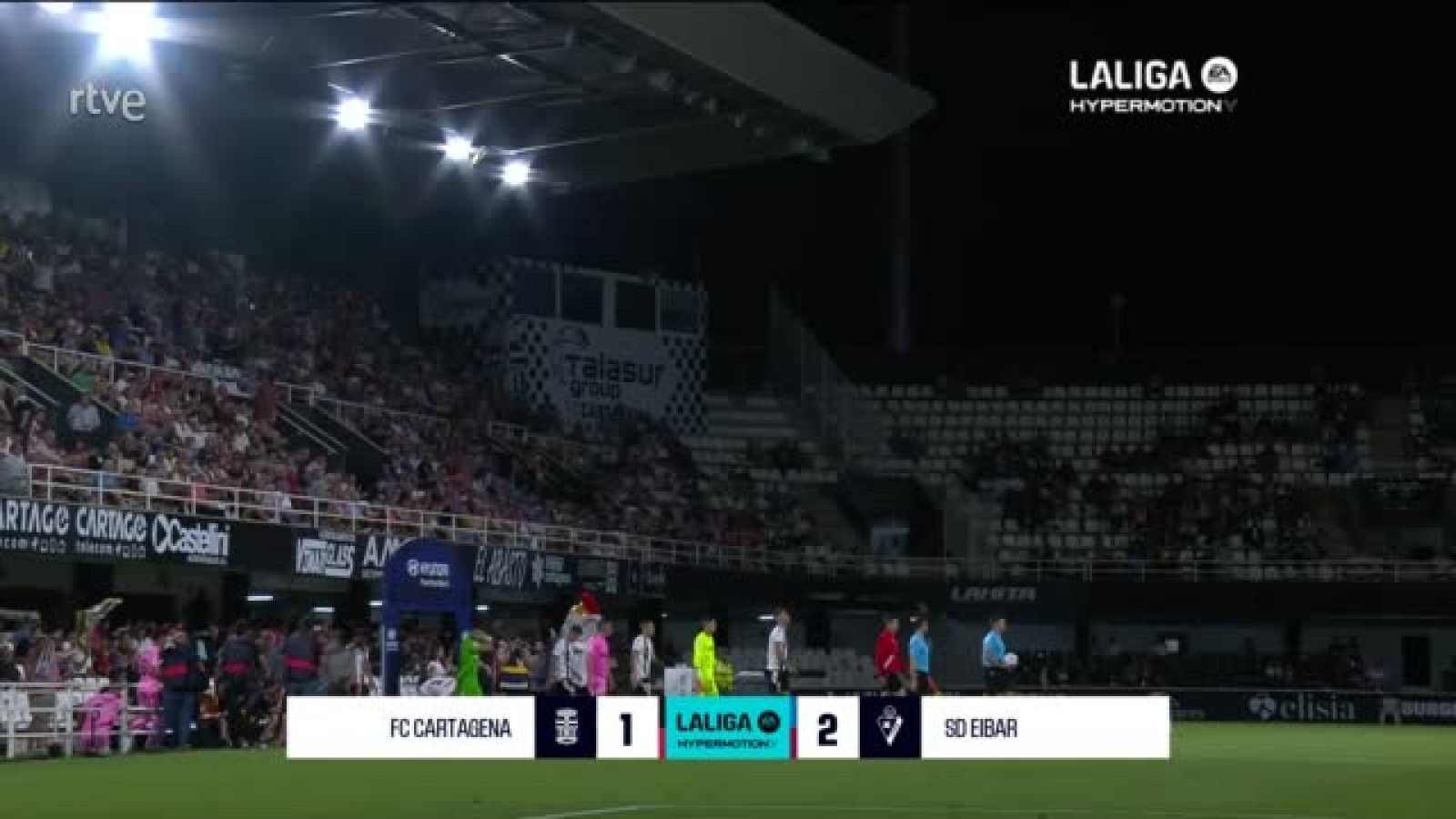 Cartagena - Eibar resumen del partido de la 7ª jornada