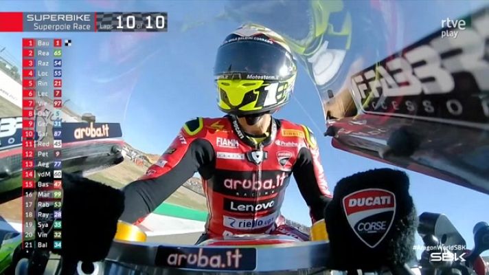 Mundial de Superbike - Bautista se resarce de sus caídas en la Carrera 1 y gana la 'Superpole' con un adelantamiento en la última curva