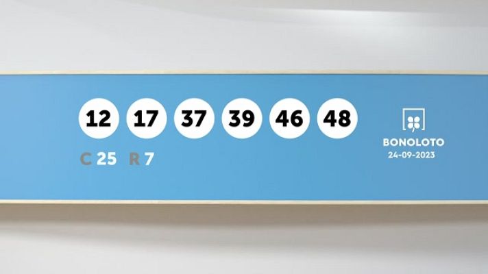 SELAE - Sorteo de la Lotería Bonoloto del 24/09/2023