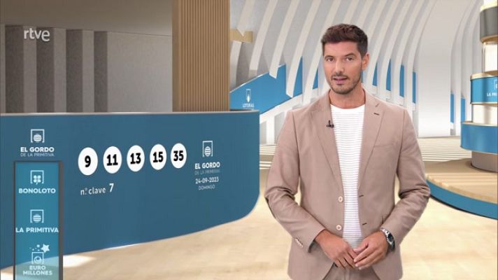 Loterías - Sorteo de la Bonoloto y El Gordo de la Primitiva del 24/09/2023