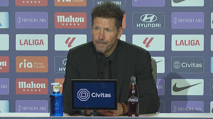 Fútbol - Simeone: "Lo más grande fue el espíritu que tuvo el equipo"