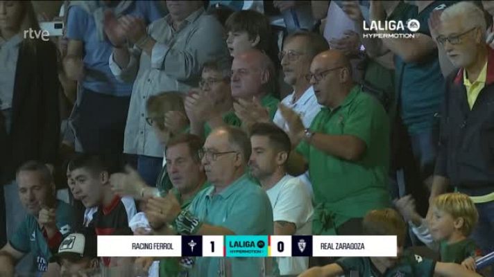 Resúmenes de LaLiga - Racing Ferrol - Zaragoza: resumen del partido