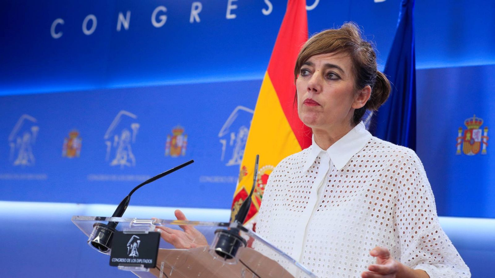 La portavoz de Sumar no desvela quién va a intervenir por su grupo en la investidura de Feijóo