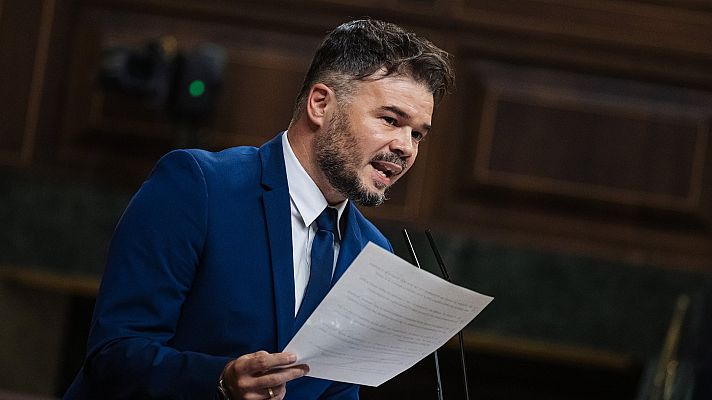 Especiales informativos - Gabriel Rufián replica a Feijóo en el debate de investidura