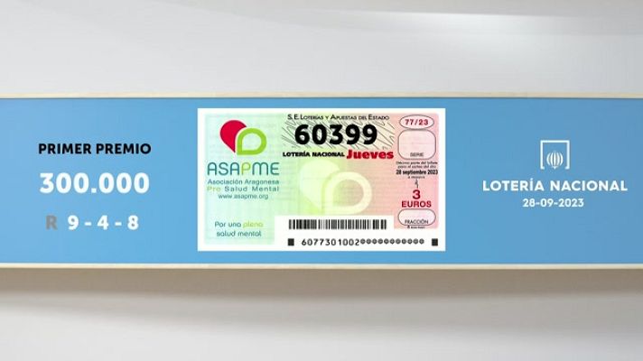 SELAE - Sorteo de la Lotería Nacional del 28/09/2023