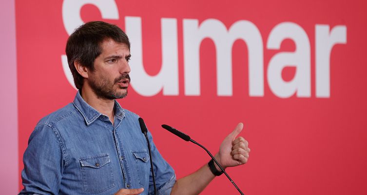La hora de La 1 - Sumar, "molesto" con la "irresponsabilidad" de ERC y Junts por condicionar la investidura a un referéndum