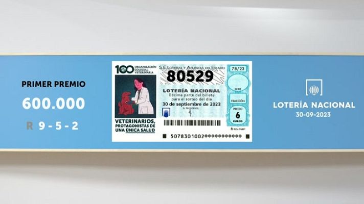 SELAE - Sorteo de la Lotería Nacional del 30/09/2023