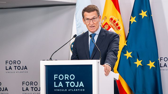 Telediario Fin de Semana - Feijóo dice que el referéndum es "un cebo" para no hablar de amnistía