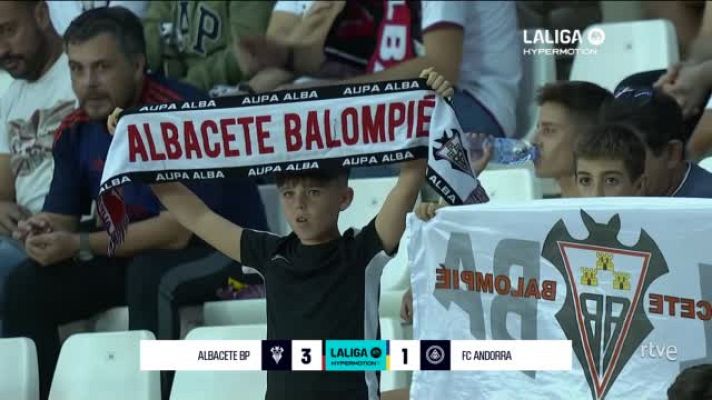 Resúmenes de LaLiga - Albacete - Andorra: resumen del partido de la 8ª jornada | Segunda