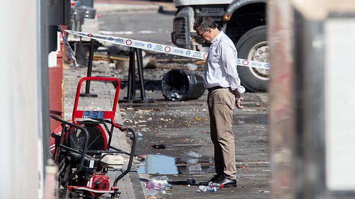 Telediario Fin de Semana - El peligro de derrumbe complica el rescate tras el incendio en Murcia y retrasa la investigación