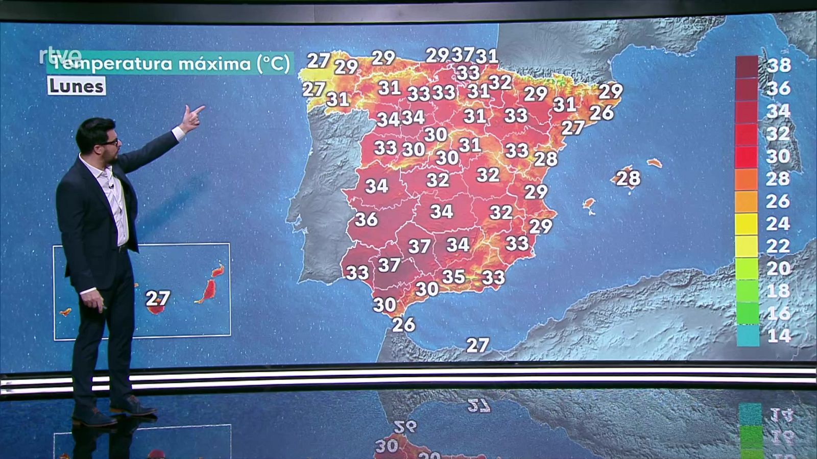 Temperaturas altas para la época del año en prácticamente todo el país - ver ahora