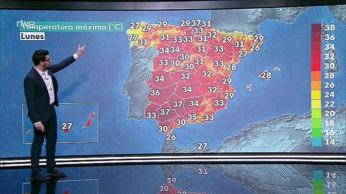 El tiempo - Temperaturas altas para la época del año en prácticamente todo el país