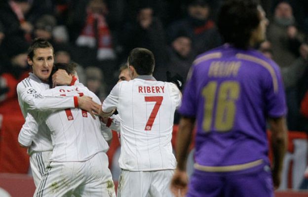 Champions League - Bayern y Oporto vencen 2-1 ambos