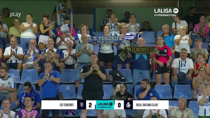 Resúmenes de LaLiga - Tenerife - Racing: resumen del partido de la 9ª jornada