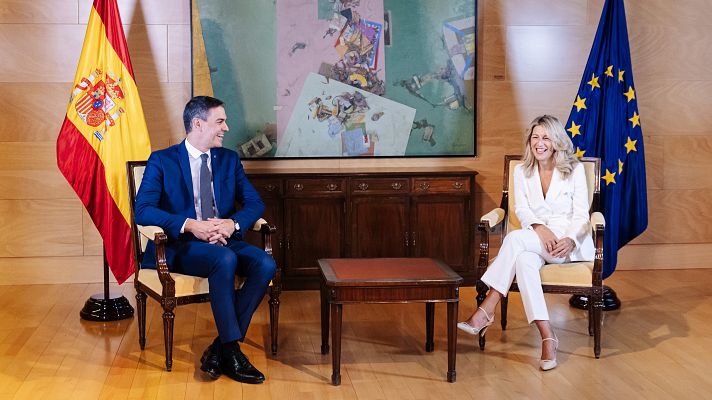 Telediario 1 - Sánchez y Díaz "acelerarán" las negociaciones para que haya un acuerdo de coalición en octubre