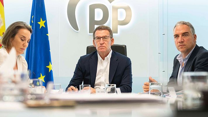 Telediario 1 - Feijóo prepara cambios en el PP si Sánchez es investido presidente