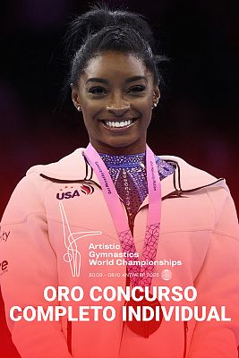 Gimnasia artística - Simone Biles agranda su leyenda consiguiendo su sexto mundial