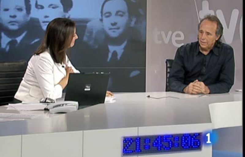 Entrevista de Joan Manuel Serrat en el Telediario TD2