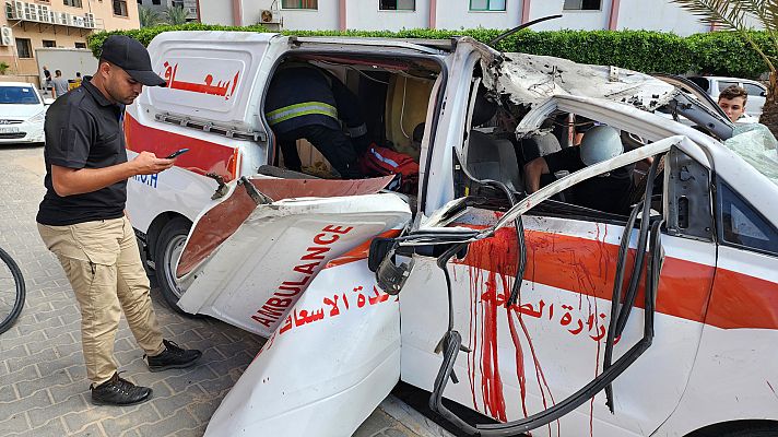 Telediario Fin de Semana - Israel bombardea Gaza en respuesta al ataque por sorpresa de las milicias palestinas