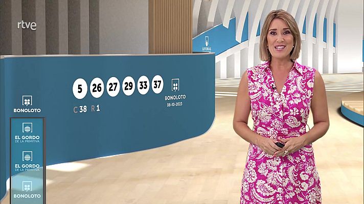 Loterías - Sorteo de la Bonoloto y El Gordo de la Primitiva del 08/10/2023