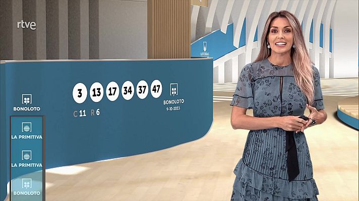 Loterías - Sorteo de la Bonoloto y Primitiva del 09/10/2023