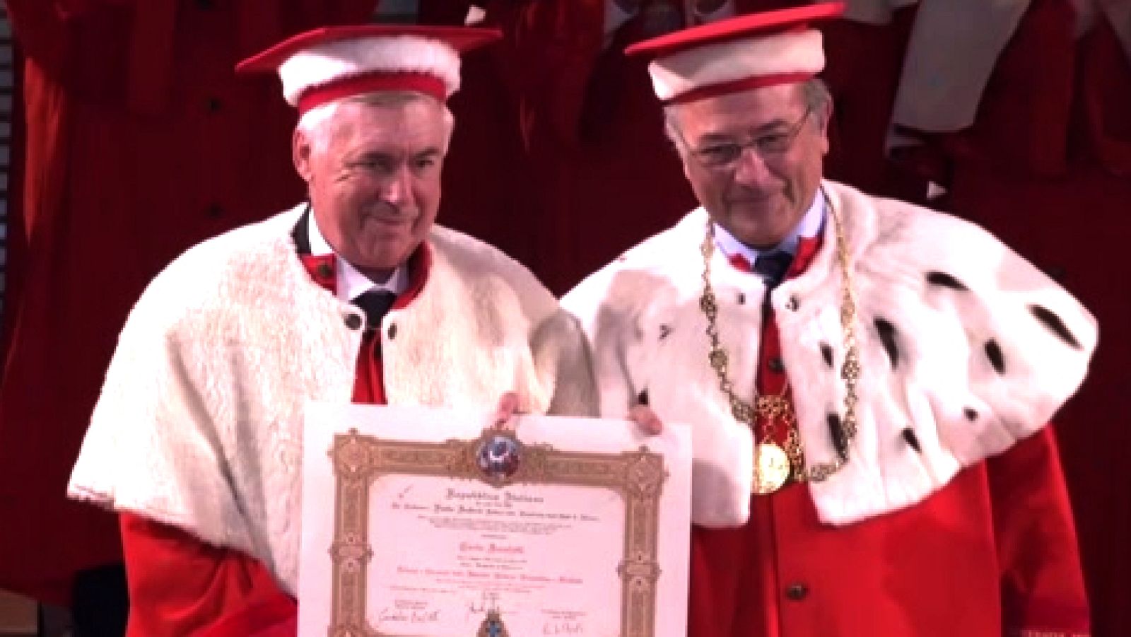 Ancelotti, doctor 'honoris causa': "Me podéis llamar 'Dottore'" - ver ahora