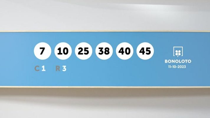 SELAE - Sorteo de la Lotería Bonoloto del 11/10/2023