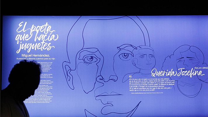 Telediario 2 - La Biblioteca Nacional rescata cuentos, juguetes y poemas que Miguel Hernández hizo para su hijo desde la cárcel