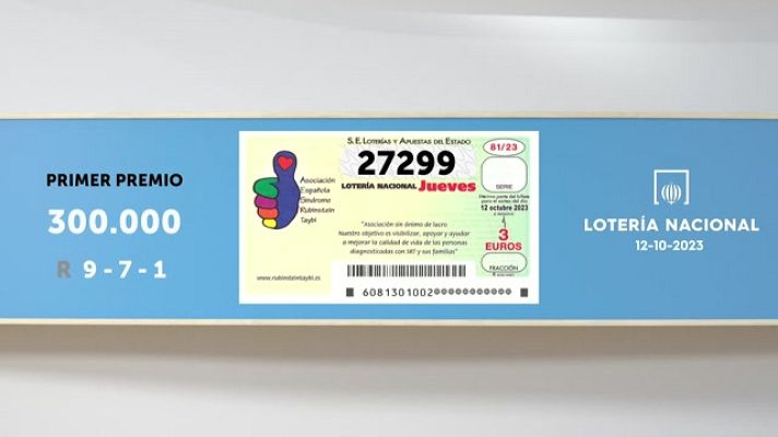 SELAE - Sorteo de la Lotería Nacional del 12/10/2023