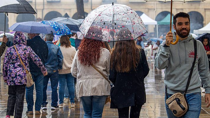 El tiempo - Lluvias y caída de temperaturas en Galicia, Cantábrico y meseta norte