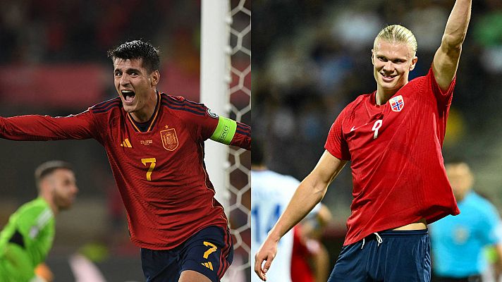 Telediario 2 - Morata, a la altura de Haaland antes del Noruega - España