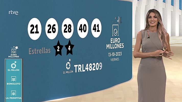 Loterías - Sorteo de la Bonoloto y Euromillones del 13/10/2023