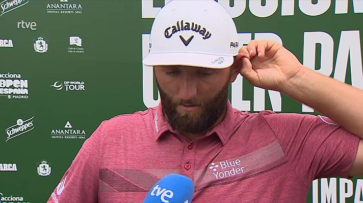 Telediario Fin de Semana - Jon Rahm firma una gran última vuelta para acabar con -14 en el Open de España, pero no consigue la victoria