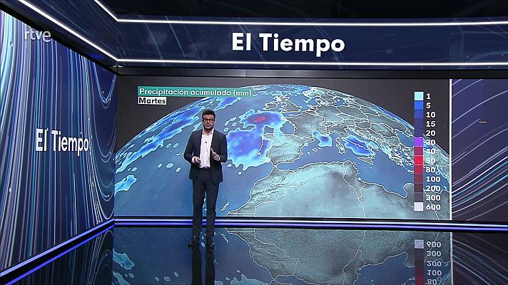 El tiempo - Probabilidad de chubascos localmente fuertes en la costa de Cataluña y Baleares
