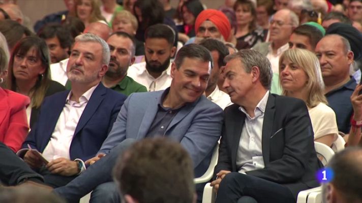 Telediario 1 - Zapatero defiende la amnistía y Feijóo carga contra los nacionalismos que llevan "a un horizonte similar al de los Balcanes"