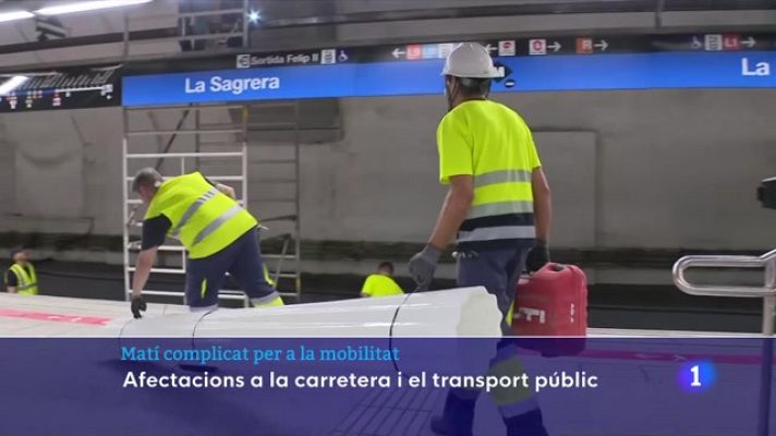 L'Informatiu - Matí de mobilitat complicada a Barcelona i l'àrea metropolitana