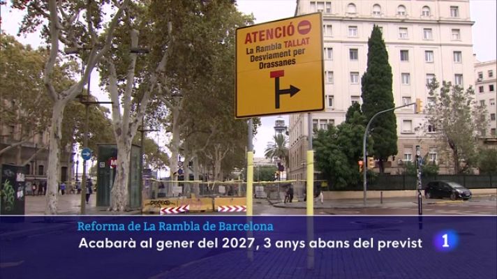 L'Informatiu - Les obres de la Rambla de Barcelona acabaran el 2027, tres anys abans del previst