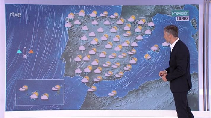 El tiempo - Probabilidad de chubascos localmente fuertes en litorales de Cataluña