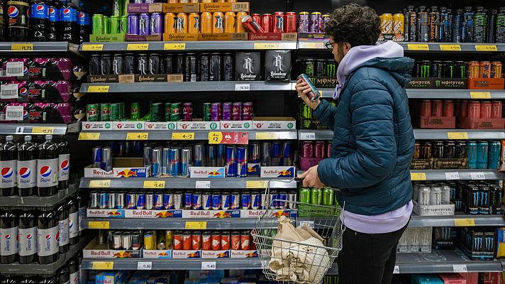 Telediario 1 - Aumenta el consumo de bebidas energéticas entre los jóvenes de 14 a 18 años