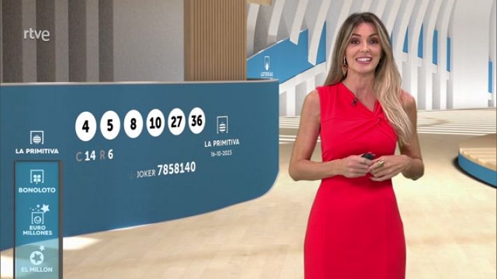 Loterías - Sorteo de la Bonoloto y Primitiva del 16/10/2023