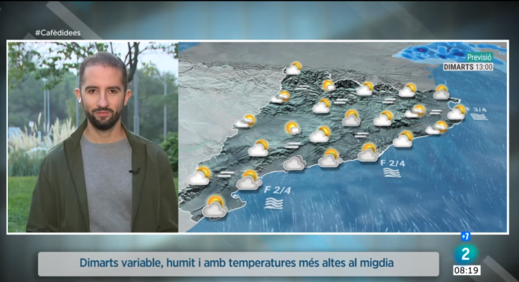 El temps - Dimarts variable, més càlid i pendents de més pluja i fresca