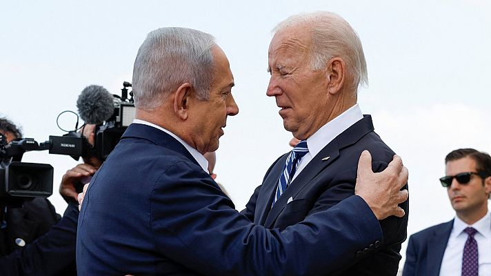 La hora de La 1 - Biden es recibido por Netanyahu a pie de pista