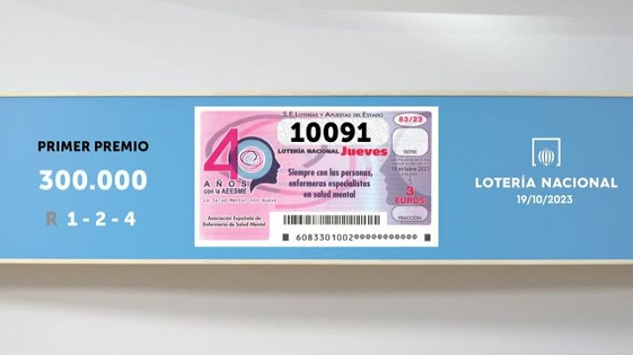 SELAE - Sorteo de la Lotería Nacional del 19/10/2023