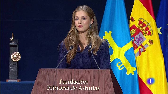 Premios Princesa de Asturias - La princesa Leonor reconoce su "deber y responsabilidades" como heredera en los Premios Princesa de Asturias