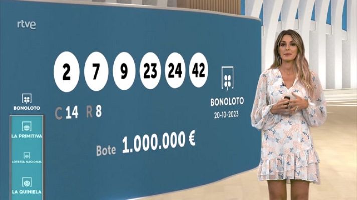 Loterías - Sorteo de la Bonoloto y Euromillones del 20/10/2023