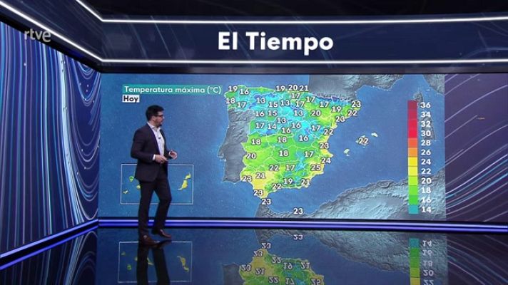 El tiempo - Las temperaturas bajarán en el área mediterránea y Canarias
